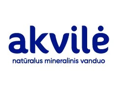akvile naturalus mineralinis vanduo logo baltame fone