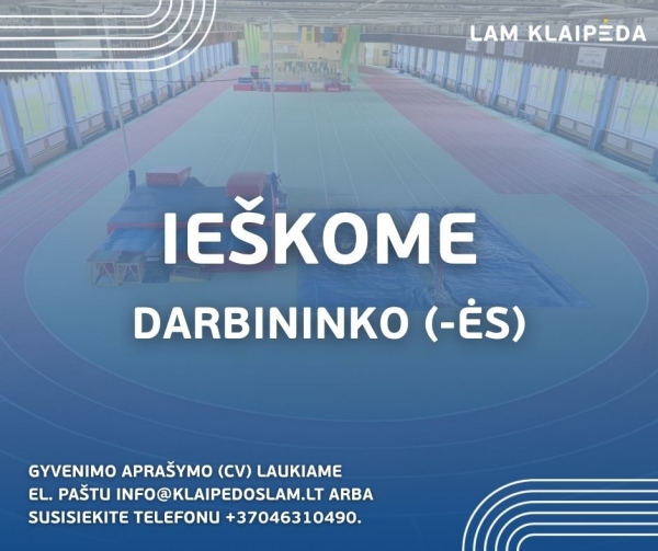 Ie&scaron;kome darbininko (-ės)!