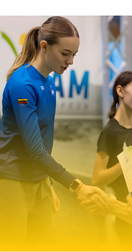 LAM sportininkės bendruomenės akimirka