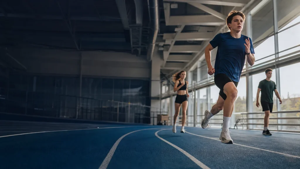 A training session in the Klaipėda indoor arena